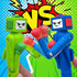 Boxing Pen Robot - (2PCS) with Punching Arm and Crisp Button Sound - Funny and Cool Novelty Pen - Boxing Gifts - Blue/Green Colors - 1.0mm Smooth Writing by NANYKZ