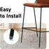 bociloy 16PCS 3/4Inch ID Transparent Chair Leg Caps, Silicone Round Furniture Table Feet Covers, Clear Chair Leg Tips