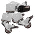 4pcs Heavy Duty Swivel Caster Wheels Set 1-inch U-Shaped Plate with Brake