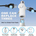 Light Socket to Plug Adapter, (2 Pack) 3 Prong Light Bulb Outlet Socket Adapter, Heat-Resistant Materials