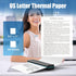 Atnadov 8.5 11 Inch, 200 M08F, M832, M834, MT800 Packaging (200 Thermal Printer Paper x Sheets US Letter Size