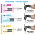 TICONN 60PCS Heat Shrink Butt Wire Connector Kit, Insulated Waterproof Electrical Crimp Terminals for Marine Automotive.