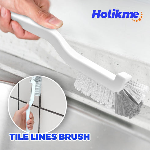 6 Pack Set Holikme Dish Brush with Handle Kitchen Cleaning Brush for Pot, Pan, Kitchen Sink (Green)