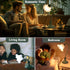 GUIGUZHJ 3 E26 Bulb, Flower Table Lamp, Level Brightness Vintage Flower Reading Light with Cute Desk Lamp Bedside Lamps