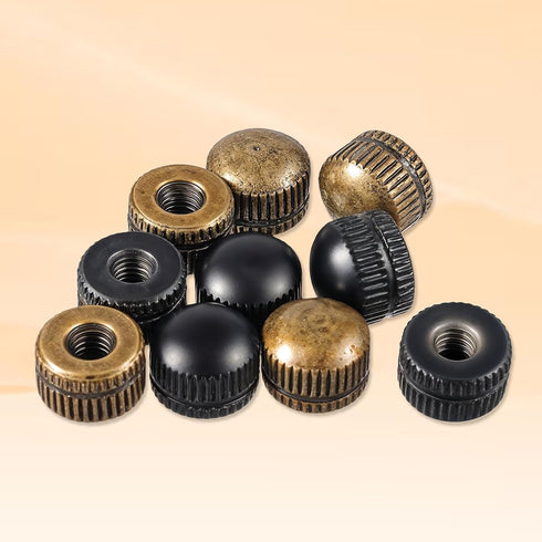 Skrfren 8 Pack M4 Screw Caps for Light Fixtures, Lamp Shade Nut Replacement Parts Replacement Lamp Shape Nuts Ceiling