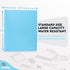 Plastic Folders with Pockets and Prongs, 6 Pc Blue Two Pocket Folder with Brads for Letter Size Sheets