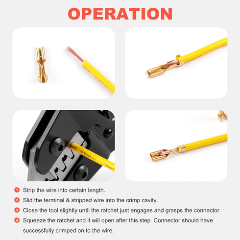 Knoweasy JST Crimper and Molex Crimper, Compatible with JST, Dupont, Molex Terminals, Precision Crimp Tool