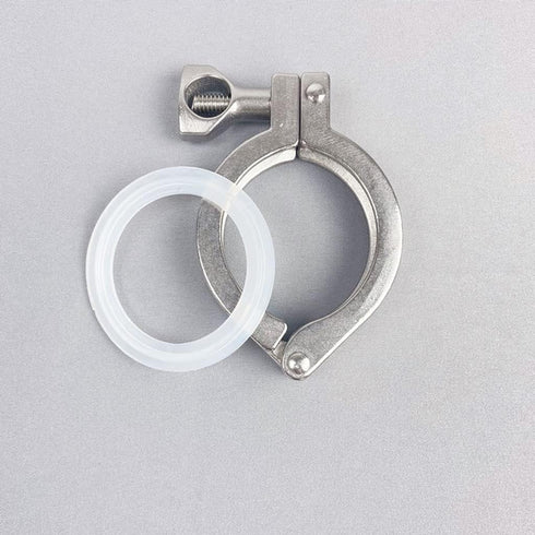 HNIGLLEEHN 1pc 304 Applications(4In) Stainless Steel Tri Clamp with Wing Nut - Sanitary Pipe Fittings for Food