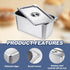 Mifoci 4 Pack Stainless Steam Hotel Pan with Lid, Reusable Anti Rust for Home & Restaurant