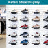 LYYUWE Slatwall Shelf for Retail Display, Heavy Duty Metal Display Shelf with Non Slip Pad for Shoes, Sneakers, Hats
