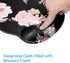MOSISO Mouse Pad with Wrist Rest Support - Peony Ergonomic Non-Slip Base for Home/Office Pain Relief