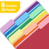 SUNEE File Folders, 30 Pack Manilla Folders, 8.5 x 11, Colored File Folders for Home Office School Supplies