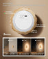 Night Light Wooden Carved Flower Mini USB Rechargeable Motion Sensor Nightlights Magnetic Wall Light for Hallway