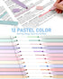 Nicpro 62 PCS Book Annotation Kit with Case, Aesthetic Highlighters, Quick Dry Markers, 1200PCS Sticky Notes