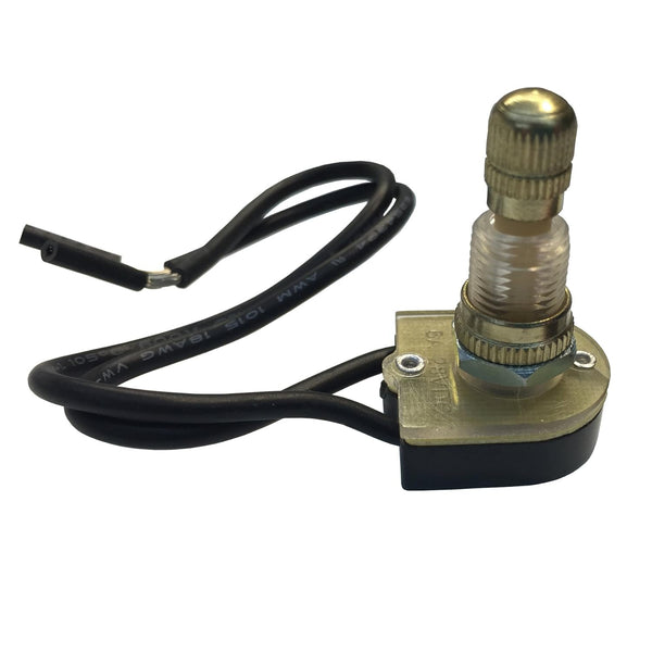 Gardner Bender GSW-61 Electrical Rotary Switch, SPST, ON-OFF, 6 A/125V AC, 6 inch Wire Terminal