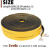 Yotache Foam Seal Tape, 3 Rolls, 3/8" W X 1/8" T, High Density Adhesive Weather Stripping Seal for Door & Window, 50 Ft
