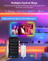 Pak 32.8ft 16 44 RGB+IC LED Strip Lights for Bedroom & TV, Smart Lights with Remote APP Control, DIY Million Colors