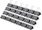 Medium Binder Clips and Paper Clips, 24 Pcs, 1.25 Inch Black Metal for Office, Home, School