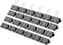 Medium Binder Clips and Paper Clips, 24 Pcs, 1.25 Inch Black Metal for Office, Home, School