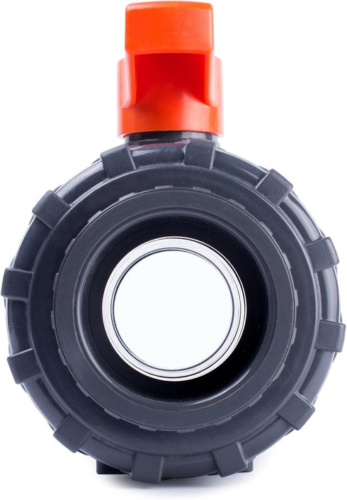 2 F1970, 200 @73F, 2 inch (2 inch) HYDROSEAL Kaplan PVC True Union Ball Valve with Full Port, ASTM EPDM O-Rings