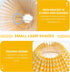 E27 (9.4X9.4X6.3in SOLUSTRE Pleated Cloth Lampshade Base Light Shade Drum Chandelier Shades Floor Lamps Yellow
