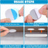 Josojoou 20Pcs Under Cabinet Lights Magnetic Stickys, Replacement Magnetic Strips with Adhesive Backing, Lighting