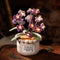 Forget Me Not Flower Lamp - Purple Crochet Artificial Flowers with Night