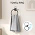 Set 4-Pieces, 24Inch Set Matte Black Bathroom Accessories Towel Racks for Bathroom Towel Bar, Towel Ring, Towel Hooks