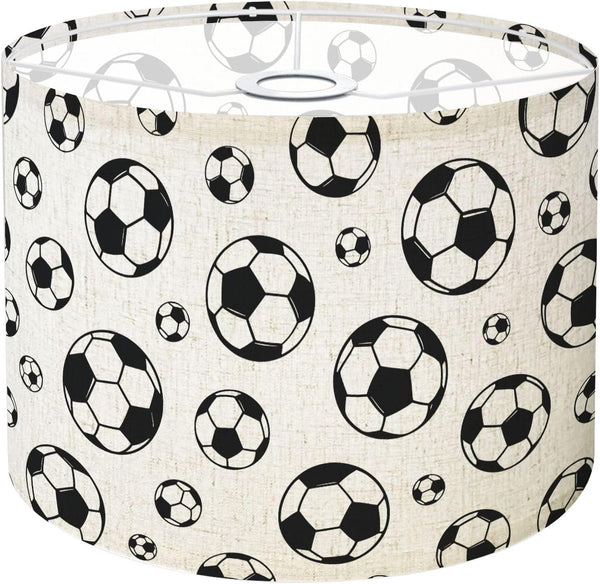 PeeNoke Drum Lamp Shades football seamless soccer ball sport doodle cartoon gift scarf