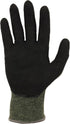 Ergodyne ProFlex 7042 Cut Resistant Work Gloves, ANSI A4, Green, Contact Heat Resistant Sandy Nitrile Coated Palms