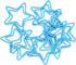 Star Paper Clips, 100pcs Blue Star Paper Clips Bookmarks Cute Paper Clips Small Paperclips for Office School Paper Files Organizing