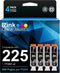 E-Z Ink Compatible Ink Cartridge Replacement for Canon PGI-225 - Large Black, 4 Pack for PIXMA Printers