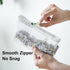 Set, 3Pcs 3-Size A4/5/6 SHIMOYAMA Mesh Storage Bag Double Nylon Mesh Bags for Lego Bricks, Puzzles, Zipper Pouch