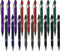 Ballpoint Pen with Stylus Tip, Soft Touch Click Metal Pen, 1.0mm Medium Point, Black Ink, 18 Count (6 Colors)