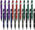 Ballpoint Pen with Stylus Tip, Soft Touch Click Metal Pen, 1.0mm Medium Point, Black Ink, 18 Count (6 Colors)