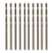 10pcs M35 Cobalt Jobber Drill Bits 1.8mm / 0.071" High Speed Steel HSS Twist Tool for Stainless Steel, Copper, Wood