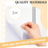 Lewtemi 6 Pack Small Left Handed Notebook, 8"x5", Lefty Spiral Notebooks, 50 Sheets College Wide Ruled Paper Journal
