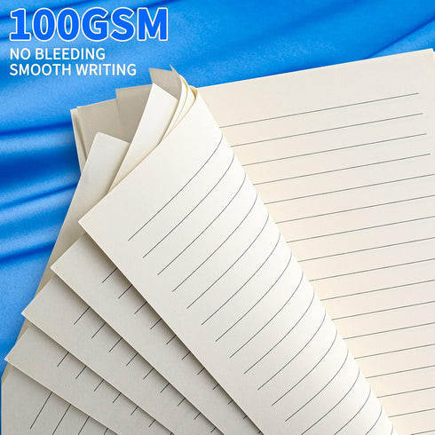 Tofun A5 A5 6-Ring 8mm 80 160 Line Refill Paper, Binder Refills for Binders Planner Traveller Journal Notebook Dairy
