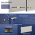Clear Glass Weekly Dry Erase Calendar, Non-Magnetic Whiteboard for Wall, 7 Day To Do List, 23x9.5", 4 Markers