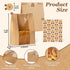 100 Packaging Storage(12.79"x8.26"x3.54") FUNFERY Pcs Sourdough Bread Bags for Home Made Bread Sourdough,Large Paper