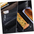 16pcs Packaging Creative Bread Box with Lid Black Rectangular Cake Storage Case for Bakery, Loaf Bread and Household