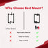 BestMounts 10 Pack Low Voltage Mounting Brackets - 1 Gang for Drywall Outlet Cable Pass Through Wall Plates