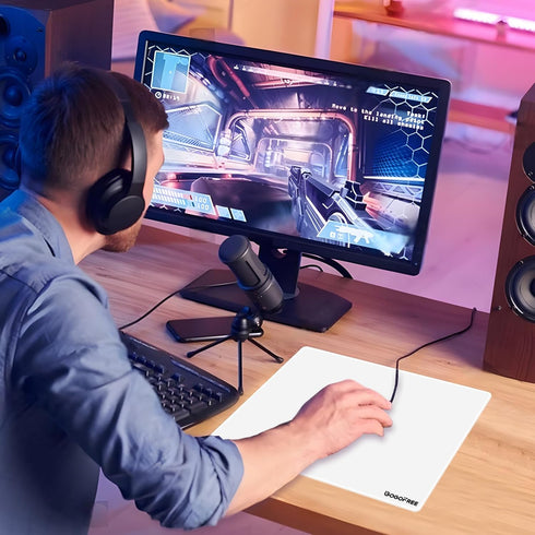 SYHITOU 15.711.8) Mousepad with Hard Surface for Gaming, Ultra Smooth Mouse Mat, Water-Resistant Mouse Pad Precision
