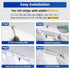 10Pack 3.3FT/1M V1SW 1M Muzata V Shape LED Channel Silver Aluminum LED Strip Diffuser Channel with Milky White Cover