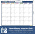 Magnetic Whiteboard Calendar for Fridge, Dry Erase Family Chore Chart with Grocery List, Markers, Eraser