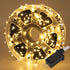 Etinga 500 LED String Lights 165ft Warm White, Black-Green Wire Plug in Fairy