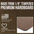 Professional Hardboard Clipboard - 17" x 11" Paper Holder, Jumbo Clip, Moisture Resistant, Made in USA