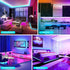 Lcutml 200FT (2 100ft), 40 200FT) Smart LED Strip Lights Rolls of RGB Strip Lights Sync to Music with Key Remote