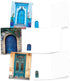 The Best Card Company - 20 Blank Note Cards Bulk Box 4 x 5.12 Inch + Envelopes, Architectural Doorways Collection (10