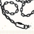 Zelphvt 4 Set 1/8 Inch IP Lighting Loops with Link Buckle Connectors Zinc Alloy Hook Rings for Light Fixture Chandelier